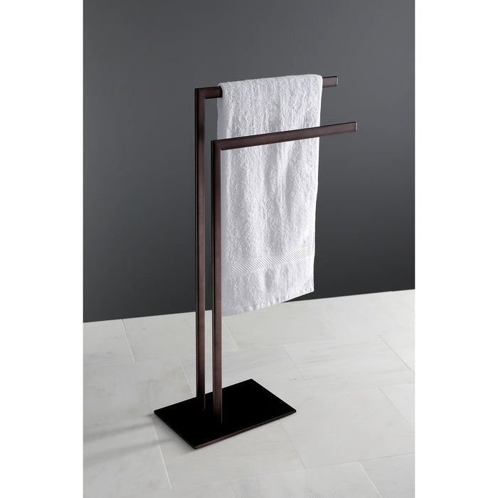 Edenscape SCC3095 Freestanding Dual Towel Rack, Oil Rubbed Bronze