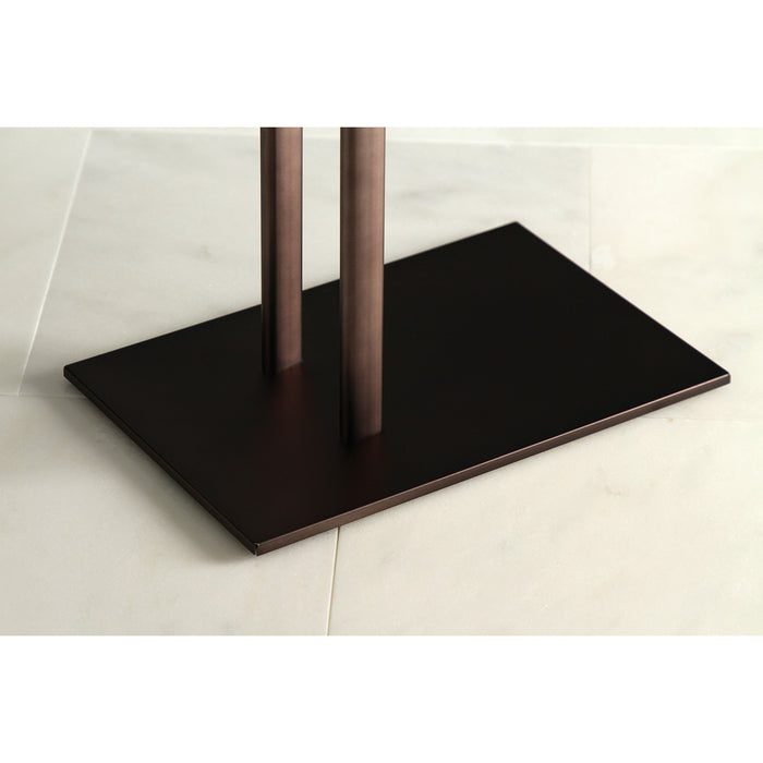 Kingston Sona SCC3095 - Edenscape 31-3/4 Inch Freestanding Pedestal Dual Towel Rack, Oil Rubbed Bronze
