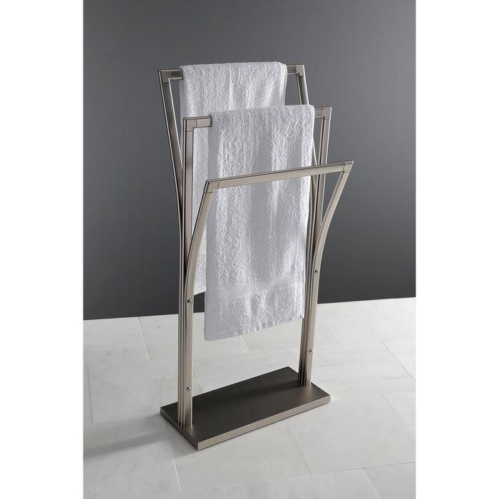 Edenscape SCC3308 Freestanding Y-Style Towel Rack, Brushed Nickel