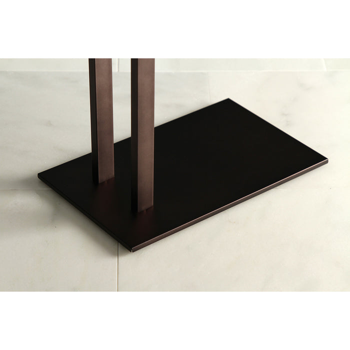 Kingston Sona SCC8005 - Edenscape 31-Inch Freestanding Pedestal 2-Tier L-Shape Towel Rack, Oil Rubbed Bronze
