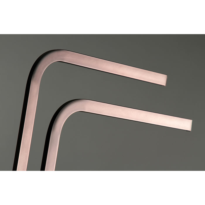 Kingston Sona SCC8005 - Edenscape 31-Inch Freestanding Pedestal 2-Tier L-Shape Towel Rack, Oil Rubbed Bronze