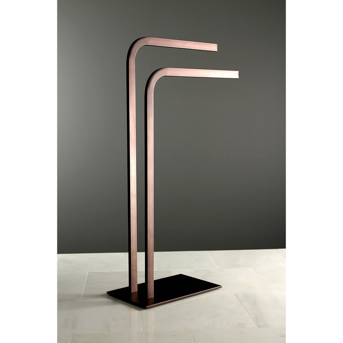 Kingston Sona SCC8005 - Edenscape 31-Inch Freestanding Pedestal 2-Tier L-Shape Towel Rack, Oil Rubbed Bronze