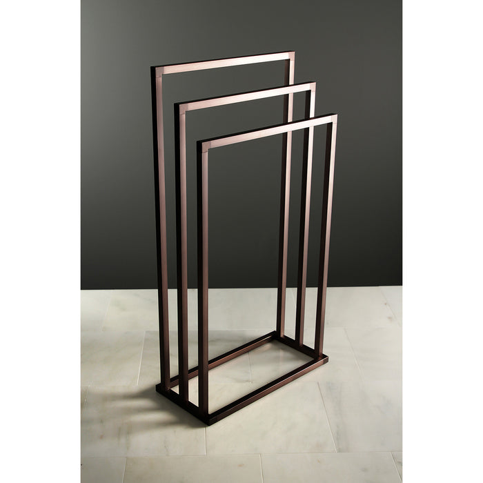 Kingston Sona SCC8335 - Edenscape 33-1/8 Inch Freestanding Pedestal 3-Tier Towel Rack, Oil Rubbed Bronze