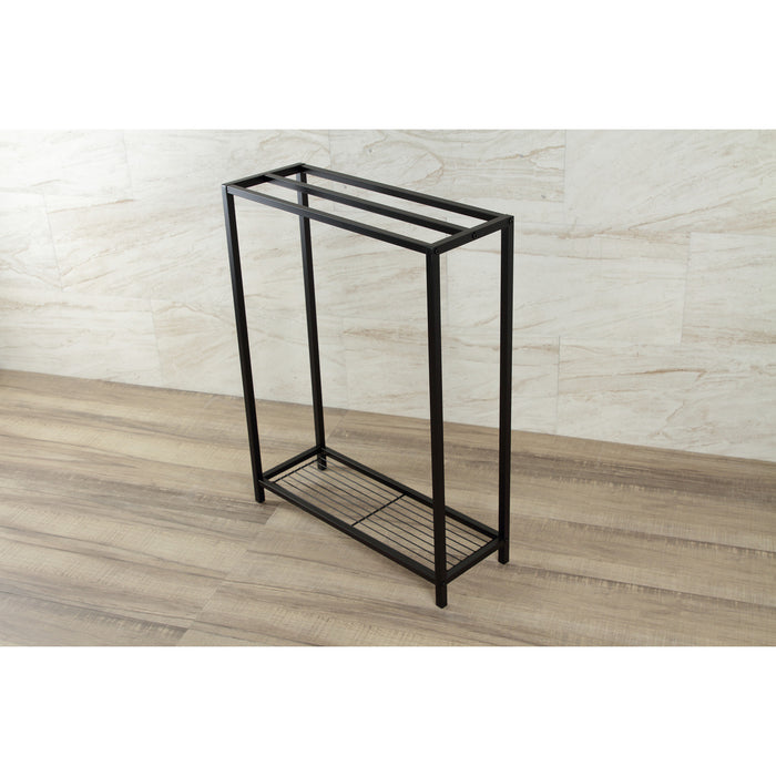 Kingston Sona SCC8350 - Edenscape 31-3/4 Inch Freestanding Pedestal 3-Tier Towel Rack, Matte Black