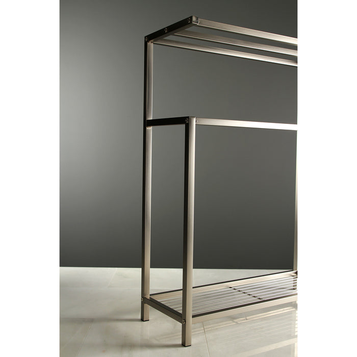 Kingston Sona SCC8368 - Edenscape 31-Inch Freestanding Pedestal 4-Tier Towel Rack, Brushed Nickel