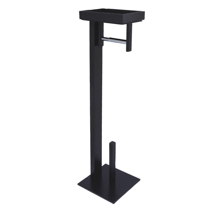 Kingston Sona SCC8500 - Edenscape Freestanding Toilet Paper Holder with Storage Shelf, Matte Black