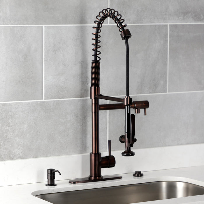 Kingston Tulare SD2615 - Milano Kitchen Soap Dispenser, Oil Rubbed Bronze