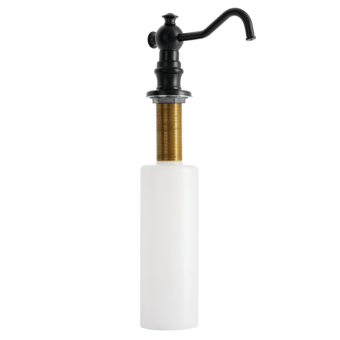 Kingston Heirloom SD7600MB - Vintage Victorian Spout Metal Soap Dispenser, Matte Black