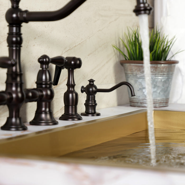 Kingston Heirloom SD7605 - Vintage Victorian Spout Metal Soap Dispenser, Oil Rubbed Bronze