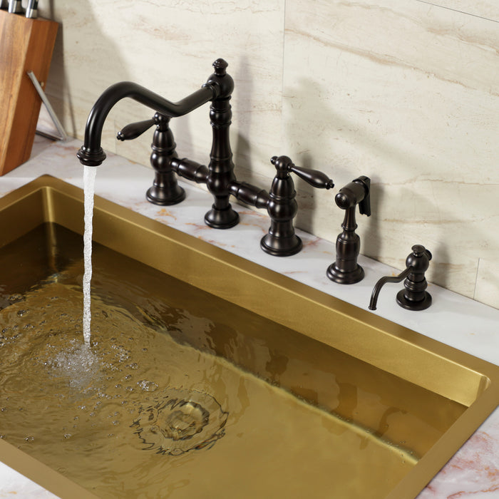 Kingston Heirloom SD7605 - Vintage Victorian Spout Metal Soap Dispenser, Oil Rubbed Bronze