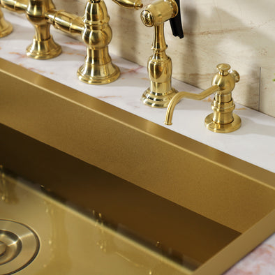 soap studio リバースフラッシュ　中古美品 KINGSTON Brass Vintage SD7607 Victorian Spout Metal Soap Dispenser