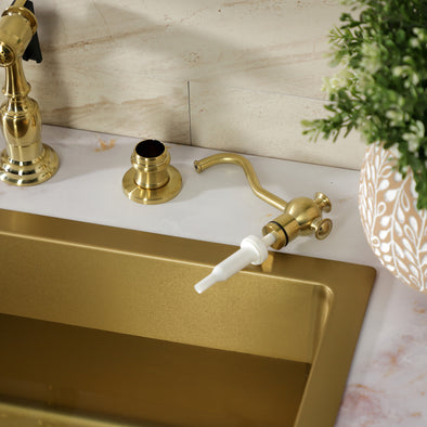 Kingston Heirloom SD7607 - Vintage Victorian Spout Metal Soap Dispense