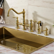 KINGSTON Brass Vintage SD7607 Victorian Spout Metal Soap Dispenser