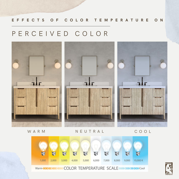 Kingston Sequoia SE48QZ00CL - 48 in. x 22 in. Bathroom Vanity Single Sink with White Quartz Top, Casa Latte