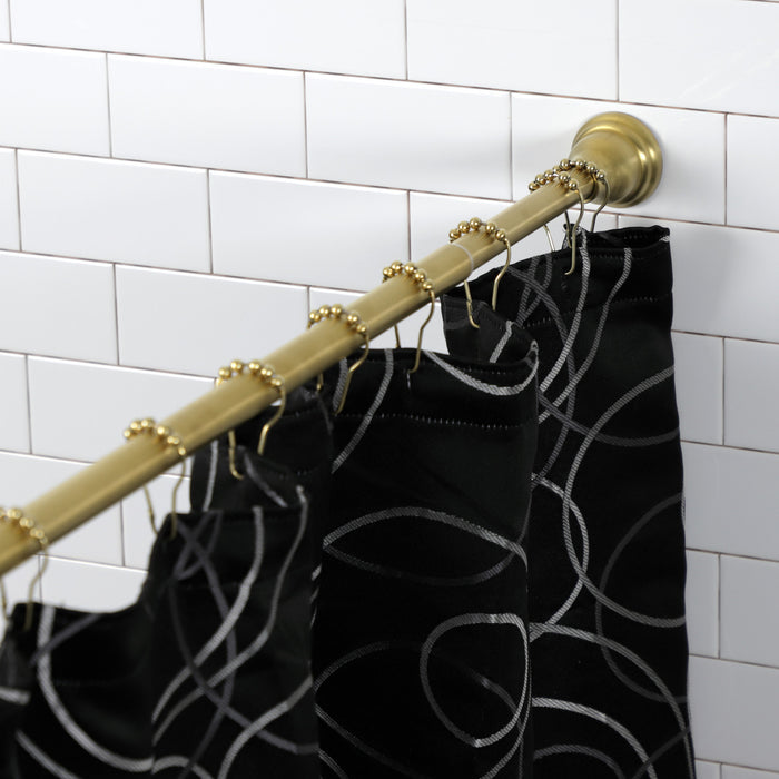 Kingston Edenscape SR117 60-Inch to 72-Inch Adjustable Shower Curtain Rod, Brushed Brass