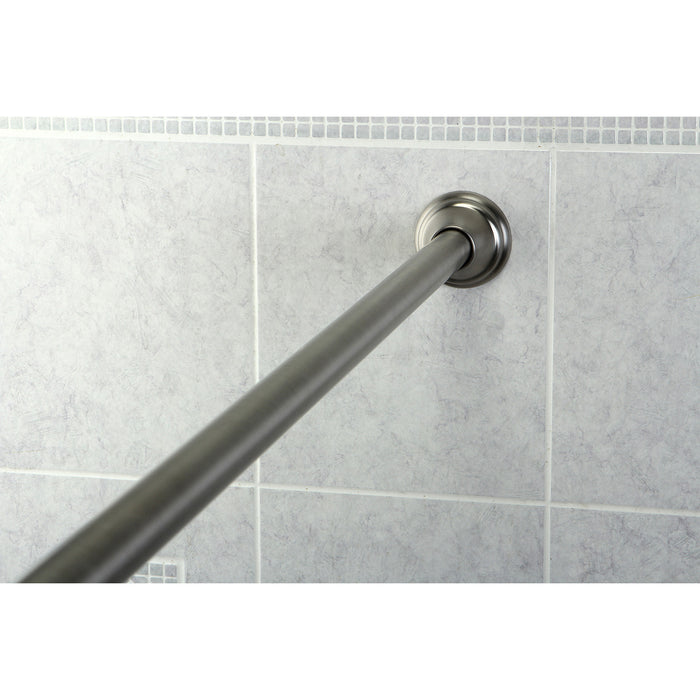 Kingston Edenscape SR118 60-Inch to 72-Inch Adjustable Shower Curtain Rod, Brushed Nickel
