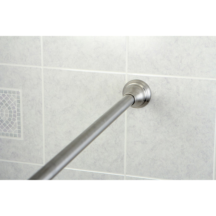 Kingston Edenscape SR118 60-Inch to 72-Inch Adjustable Shower Curtain Rod, Brushed Nickel