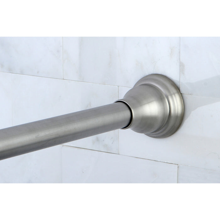 Kingston Edenscape SR118 60-Inch to 72-Inch Adjustable Shower Curtain Rod, Brushed Nickel