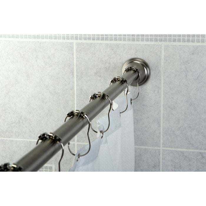 Kingston Edenscape SR118 60-Inch to 72-Inch Adjustable Shower Curtain Rod, Brushed Nickel