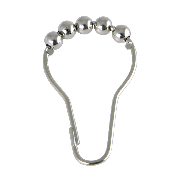 Kingston Edenscape SRCR126 Roller Ball Shower Curtain Rings (12 Pieces/Set), Polished Nickel