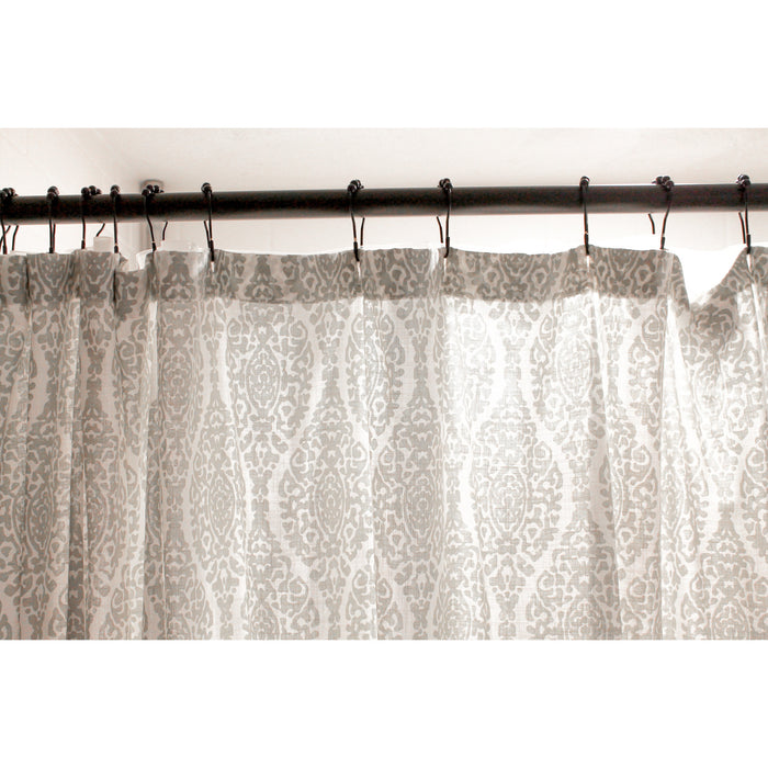 Kingston Edenscape SRK605 60-Inch to 72-Inch Adjustable Shower Curtain Rod with Rings Combo, Oil Rubbed Bronze