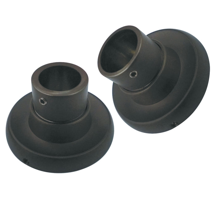 Kingston Edenscape SRP315 Brass Shower Rod Base (1 Pair), Oil Rubbed Bronze