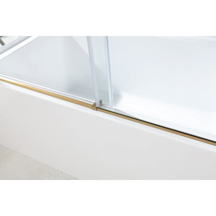 Toledo SSD60608SL7 57-7/8" L x 60" H Left Handed Tub Door, Brushed Brass