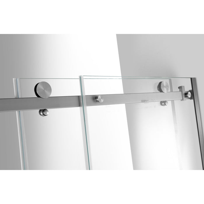 Kingston Sona SSD60608SL8 - Toledo 60" W x 60" H Left Handed Tub Door, Brushed Nickel