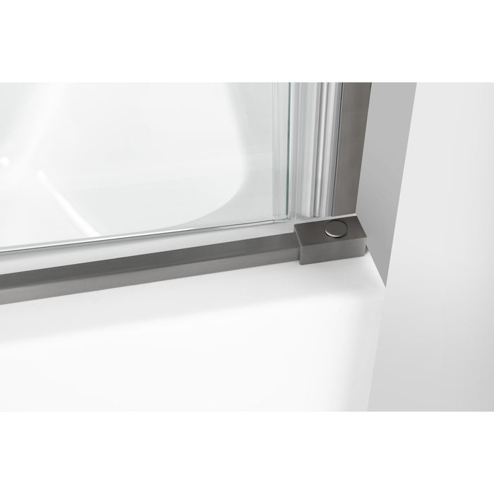 Kingston Sona SSD60608SR8 - Toledo 57-7/8" L x 60" H Left Handed Tub Door, Brushed Nickel
