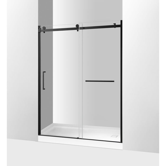 Kingston Sona SSD60768KL0 - Prato 60" L x 76" H Left Handed Shower Door, Matte Black