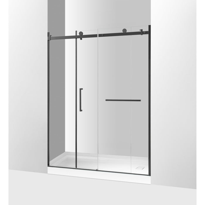 Kingston Sona SSD60768KL0 - Prato 60" L x 76" H Left Handed Shower Door, Matte Black