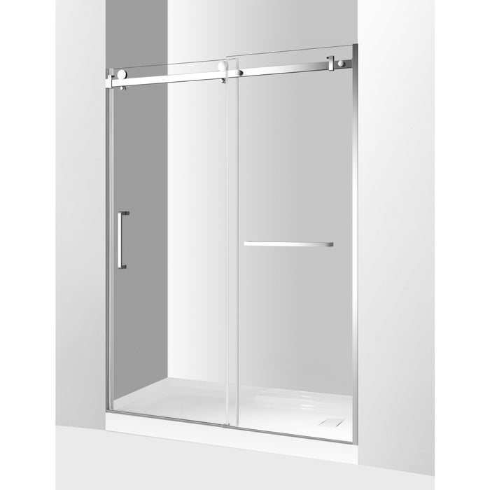 Kingston Sona SSD60768KL1 - Prato 60" L x 76" H Left Handed Shower Door, Polished Chrome