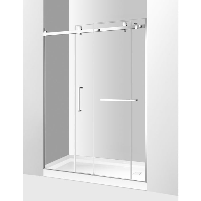 Kingston Sona SSD60768KL1 - Prato 60" L x 76" H Left Handed Shower Door, Polished Chrome