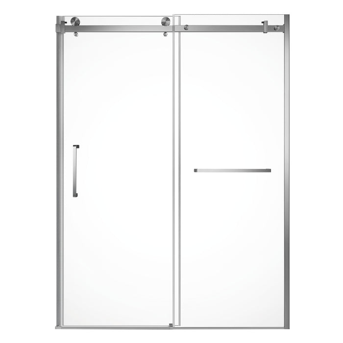 Kingston Sona SSD60768KL8 - Prato 60" L x 76" H Left Handed Shower Door, Brushed Nickel