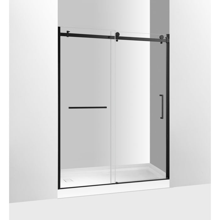 Kingston Sona SSD60768KR0 - Prato 60" L x 76" H Right Handed Shower Door, Matte Black