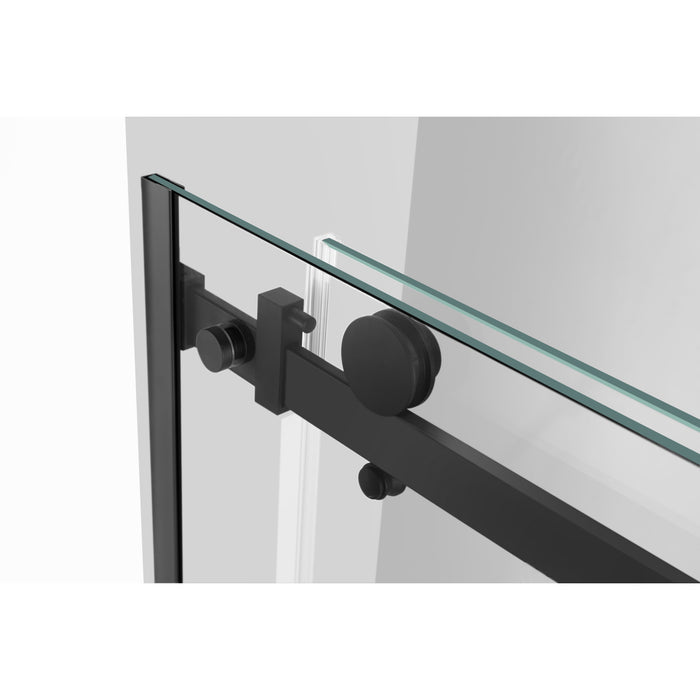 Kingston Sona SSD60768KR0 - Prato 60" L x 76" H Right Handed Shower Door, Matte Black