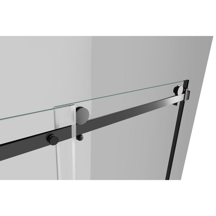 Kingston Sona SSD60768KR0 - Prato 60" W x 76" H Right Handed Shower Door, Matte Black