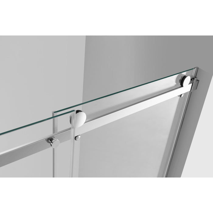 Prato SSD60768KR1 60" L x 76" H Right Handed Shower Door, Polished Chrome