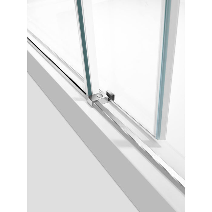 Prato SSD60768KR1 60" L x 76" H Right Handed Shower Door, Polished Chrome