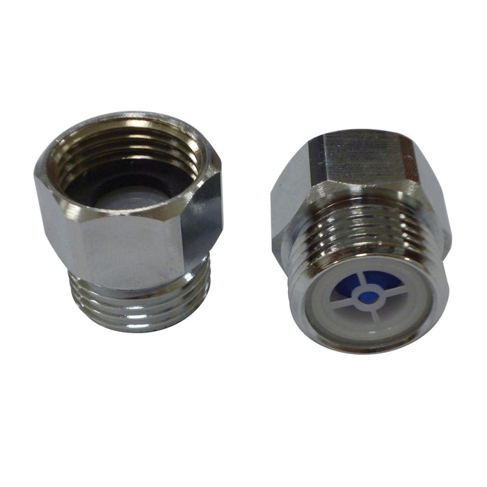 Kingston Kingston SVAF12FM 1/2" NPSM Male - Female Anti-Flood Adapter for Faucet Valve, Polished Chrome