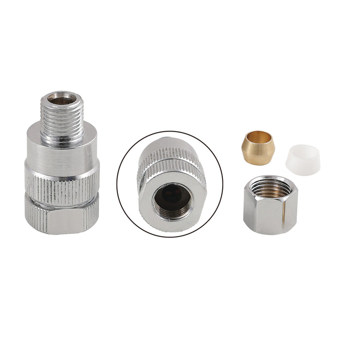 Kingston SVAF14MF 7/16"-24 UNS Female - Male Anti-Flood Adapter, Polished Chrome
