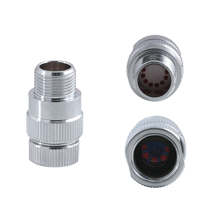 Kingston SVAF916MF 3/8" OD Compression Female - Male Flood Protec Safety Valve, Polished Chrome