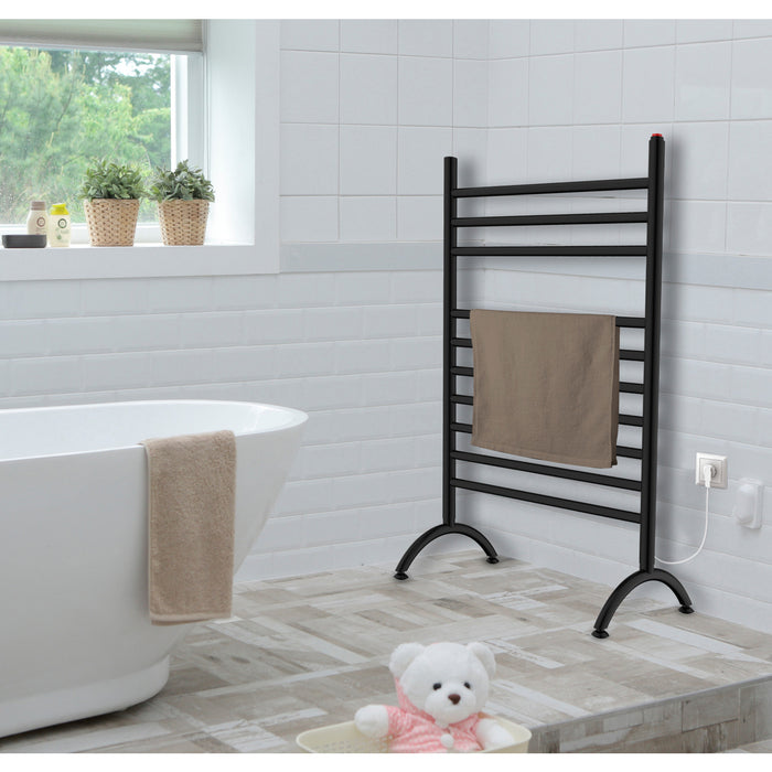 Kingston Sona TWF3123MB - Templeton Freestanding Plug-In Electric Towel Warmer, Matte Black