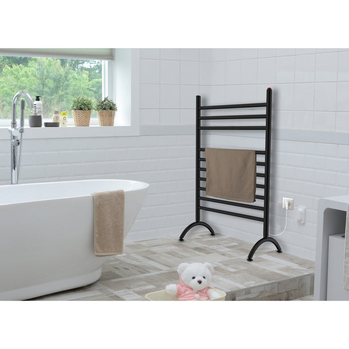 Kingston Sona TWF3123MB - Templeton Freestanding Plug-In Electric Towel Warmer, Matte Black