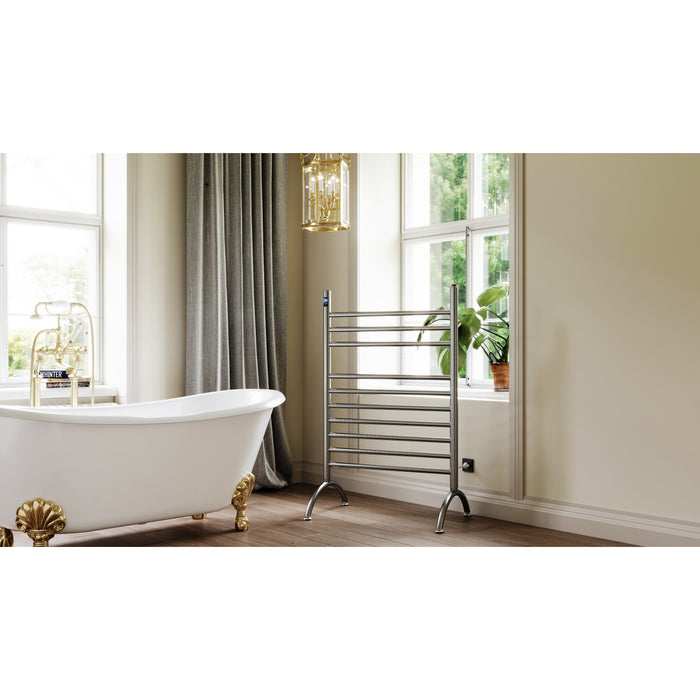 Kingston Sona TWF3123SN - Templeton Freestanding Plug-In Electric Towel Warmer, Brushed Nickel