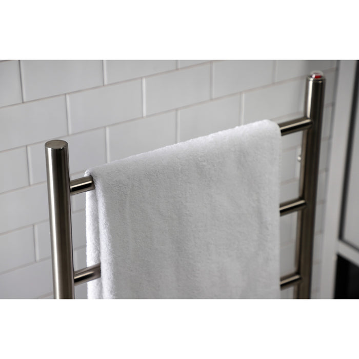 Kingston Sona TWW3720SN - Templeton Freestanding or Wall Mount Hardwired/Plug-In Electric Towel Warmer, Brushed Nickel