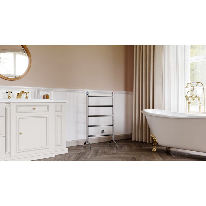 Kingston Sona TWW3720SN - Templeton Freestanding or Wall Mount Hardwired/Plug-In Electric Towel Warmer, Brushed Nickel