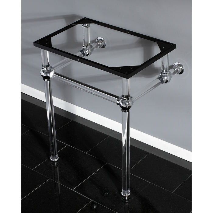 Kingston Tulare VAH242030C - Templeton Acrylic Console Sink Legs, Polished Chrome