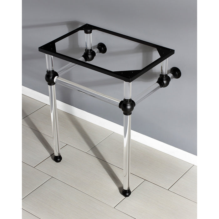Kingston Tulare VAH242030MB - Templeton Acrylic Console Sink Legs, Matte Black