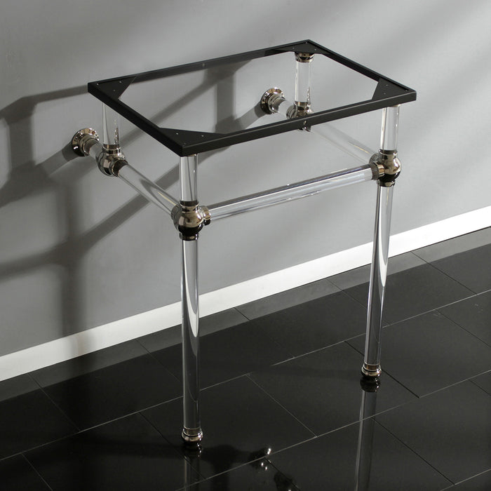 Kingston Tulare VAH242030PN - Templeton Acrylic Console Sink Legs, Polished Nickel